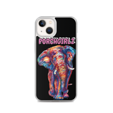 Pink Porchgirlz Elephant iPhone Case