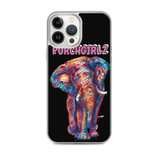 Pink Porchgirlz Elephant iPhone Case