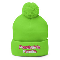 Porchgirlz Familia Pom-Pom Beanie