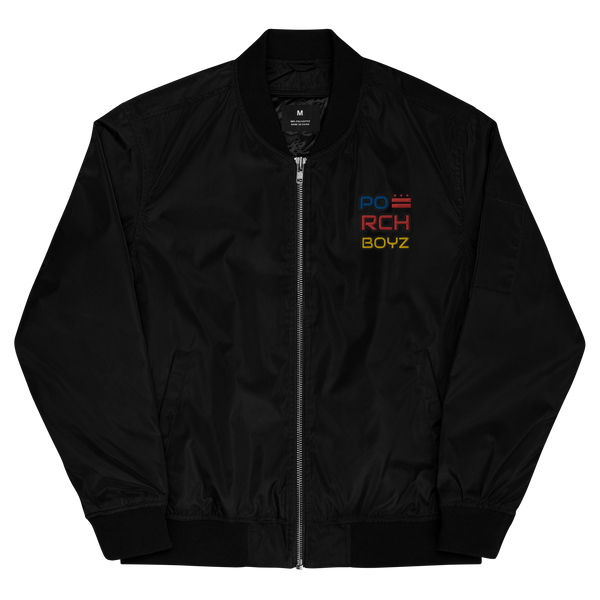 Porchboyz Embroidered Premium recycled bomber jacket