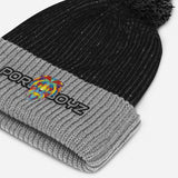 Porchboyz Embroidered Pom-Pom Beanie