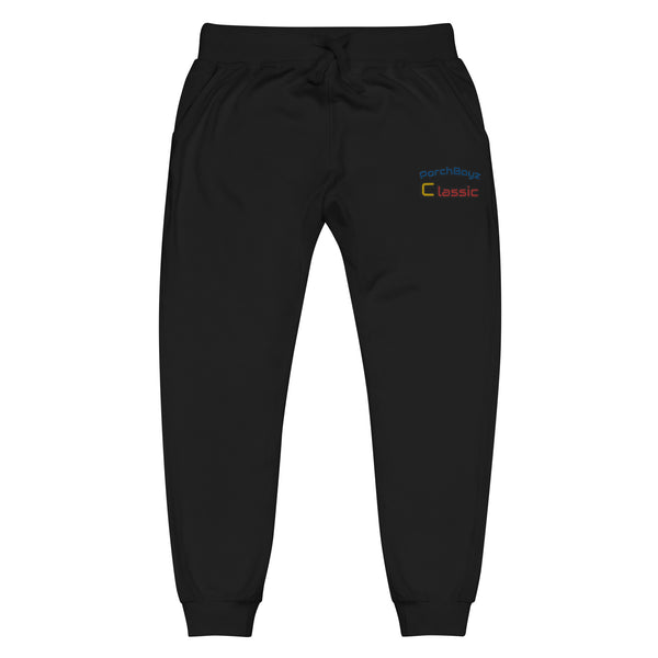 Porchboyz Classic Embroidered Unisex fleece sweatpants