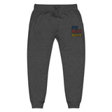 PorchBoyz Multi/Colored Embroidered Unisex fleece sweatpants