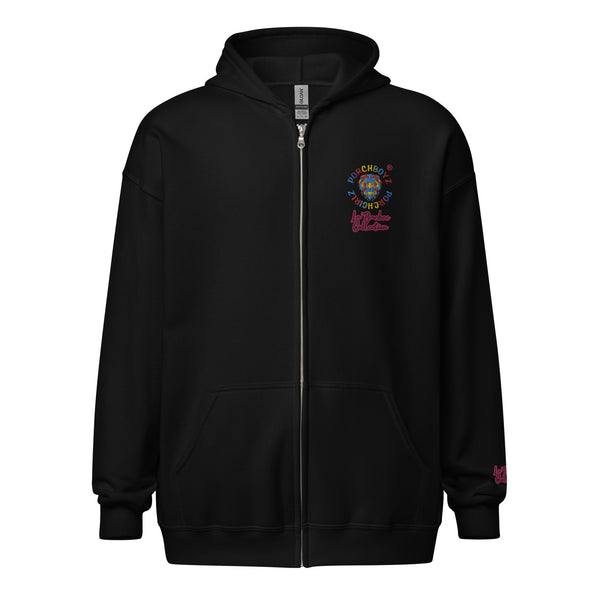 Porchgirlz "La'Baebee" Collection Embroidered Unisex heavy blend zip hoodie