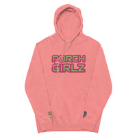 Porchgirlz Embroidered Unisex pigment-dyed hoodie