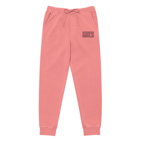 Porchgirlz Embroidered Unisex pigment-dyed sweatpants