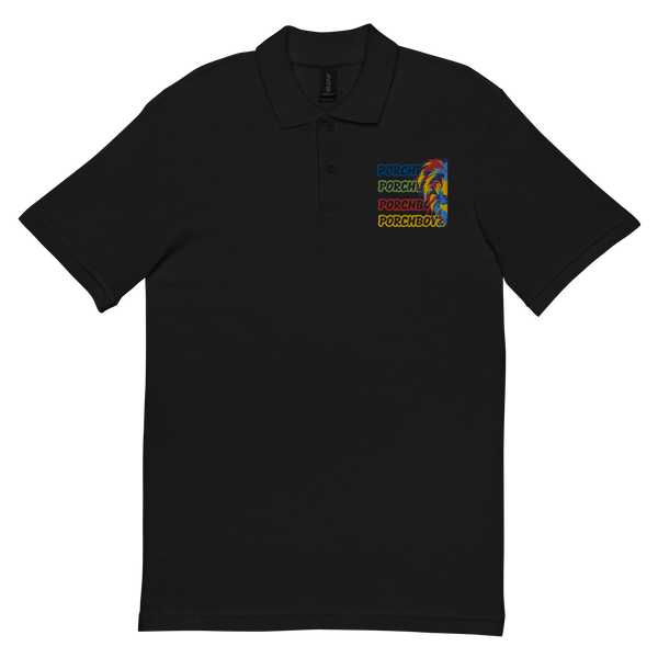 Porchboyz Embroidered Unisex pique polo shirt