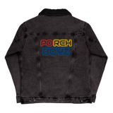Porchboyz Multi Colored Unisex denim sherpa jacket