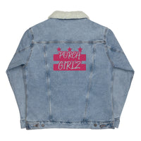 PorchGirlz Unisex denim sherpa jacket