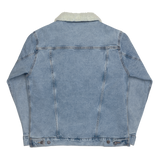 Porchboyz Multi Colored Unisex denim sherpa jacket