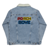 Porchboyz Multi Colored Unisex denim sherpa jacket