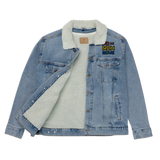 Porchboyz Multi Colored Unisex denim sherpa jacket