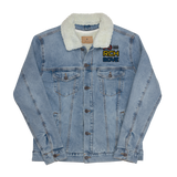Porchboyz Multi Colored Unisex denim sherpa jacket