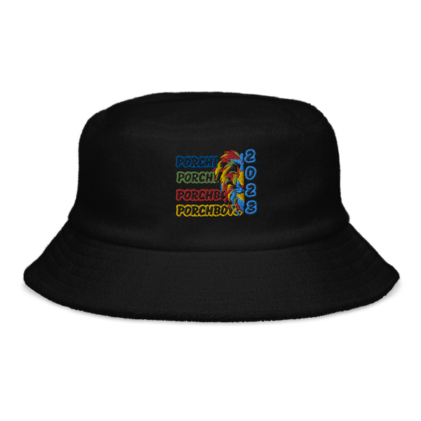 Porchboyz "2023" Unstructured terry cloth bucket hat