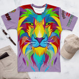 Lavender Porchboyz Lion Head Logo Men's T-shirt