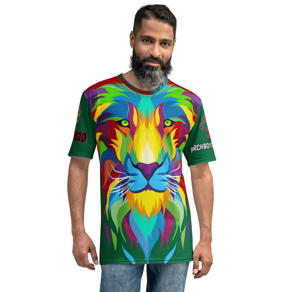 Dark Green Porchboyz Lion Head Logo Men's T-shirt
