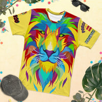 Yellow Porchboyz Lion Head Logo Men's T-shirt