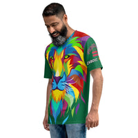Dark Green Porchboyz Lion Head Logo Men's T-shirt
