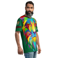 Dark Green Porchboyz Lion Head Logo Men's T-shirt