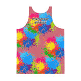 PORCHBOYZ APPAREL(PINK) PAINT SPLATTER Unisex Tank Top