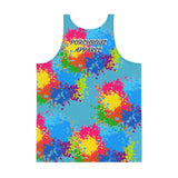 PORCHBOYZ APPAREL(LA'BAEBEE BLUE)PAINT SPLATTER Unisex Tank Top