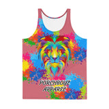 PORCHBOYZ APPAREL(PINK) PAINT SPLATTER Unisex Tank Top