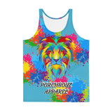 PORCHBOYZ APPAREL(LA'BAEBEE BLUE)PAINT SPLATTER Unisex Tank Top