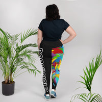 Porchgirlz Lion All-Over Print Plus Size Leggings