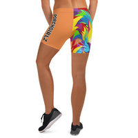 Porchgirlz Lion Orange Biker Shorts