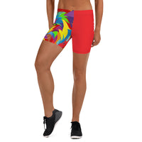 Porchgirlz Lion Red Biker Shorts