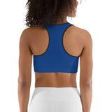 Dark Cerulean Sports bra