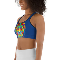 Dark Cerulean Sports bra