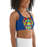 Dark Cerulean Sports bra