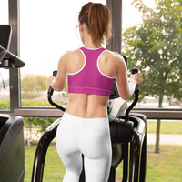 Deep Cerise Lion Sports bra
