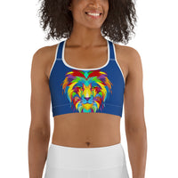 Dark Cerulean Sports bra