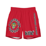 PORCHBOYZ APPAREL RED Men's swim trunks