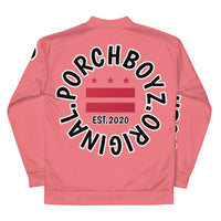 Dark Pink Porchboyz Bomber Jacket