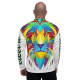 White Porchboyz Classic All-Over Print Unisex Bomber Jacket