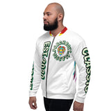 White Porchboyz Classic All-Over Print Unisex Bomber Jacket