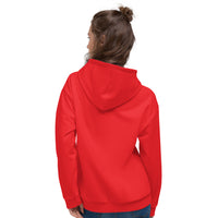 Red Porchgirlz Multicolor Unisex Hoodie