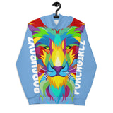 Porchboyz and Porchgirlz Lion Unisex  Blue All-Over Print HOODIE