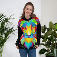 Black Porchgirlz Lion Unisex All-Over Print HOODIE