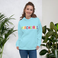 Blizzard Blue Porchgirlz Multicolor Unisex Hoodie