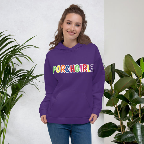 Purple Porchgirlz Multicolor Unisex Hoodie