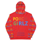 Porcsboyz Porchgirlz (Porchgirlz/Red) Unisex Hoodie