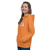 Orange Porchgirlz Multicolor Unisex Hoodie