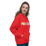 Red Porchgirlz Multicolor Unisex Hoodie