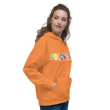 Orange Porchgirlz Multicolor Unisex Hoodie