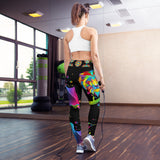 PORCHGIRLZ (LOGO/PAINT SPLATTER 2.0) Yoga Leggings