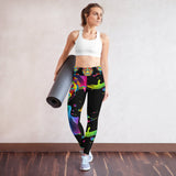 PORCHGIRLZ (LOGO/PAINT SPLATTER 2.0) Yoga Leggings